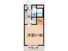 セレスタイト黒崎 1Kの間取り