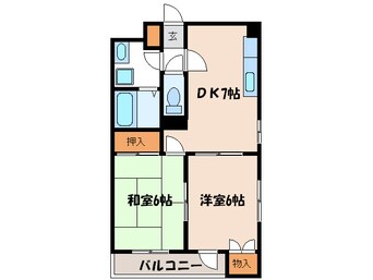 間取図 ジュネスコート岩見