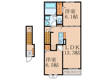 間取図 サステナ飯塚Ⅰ