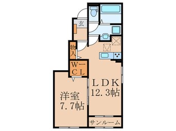 間取図 サステナ飯塚Ⅱ