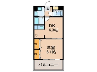 間取図 マインズ博多駅東