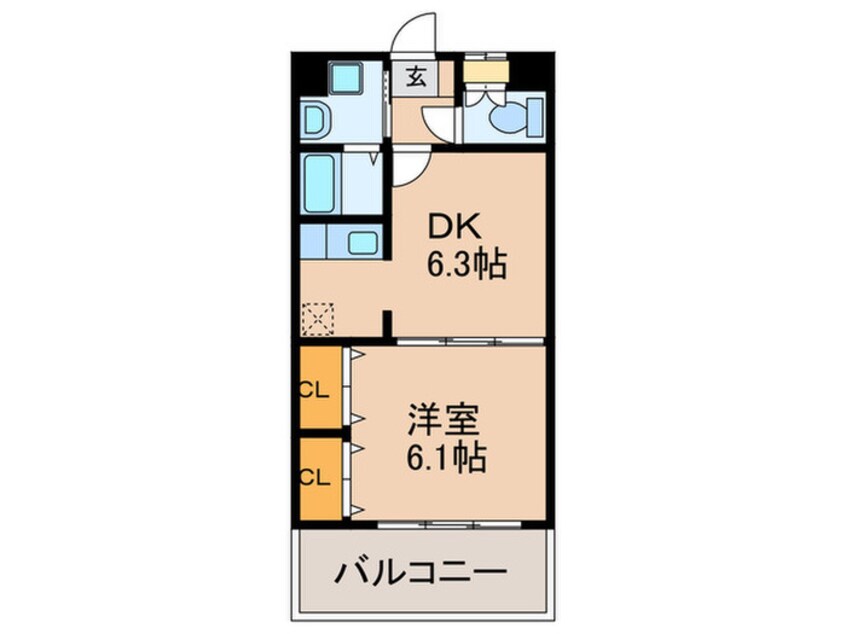 間取図 マインズ博多駅東