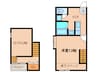 ボルベ－ル学研都市 1Kの間取り