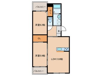 間取図 エタニティ5番館