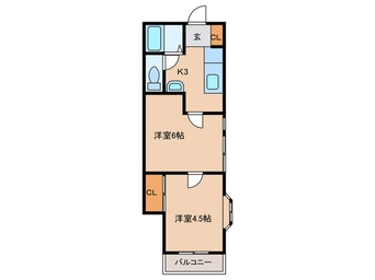 間取図 田上ロイヤルハイツA棟