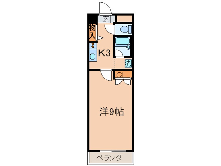 間取図 ヒルズ青山(402)