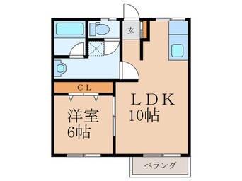 間取図 コーポ杉原Ⅰ