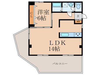 間取図 ロイヤルコーポ内納（601）