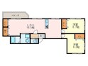 清田グリ－ンハイツⅠ・Ⅱの間取図