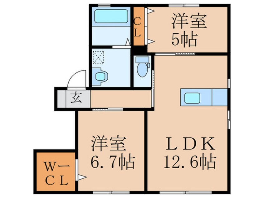 間取図 メゾン　ド　ボヌール　Ｄ棟