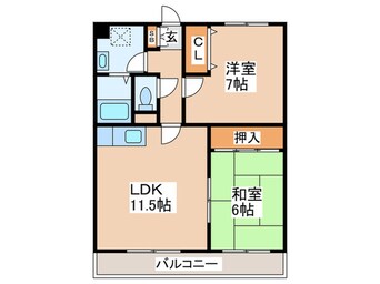 間取図 ホワイトベア－杉塚