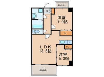 間取図 シャンベルジュ南里