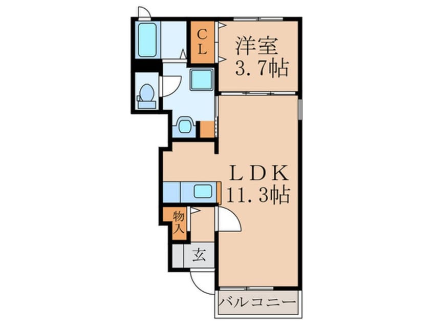 間取図 サニー・カーサー二番館B