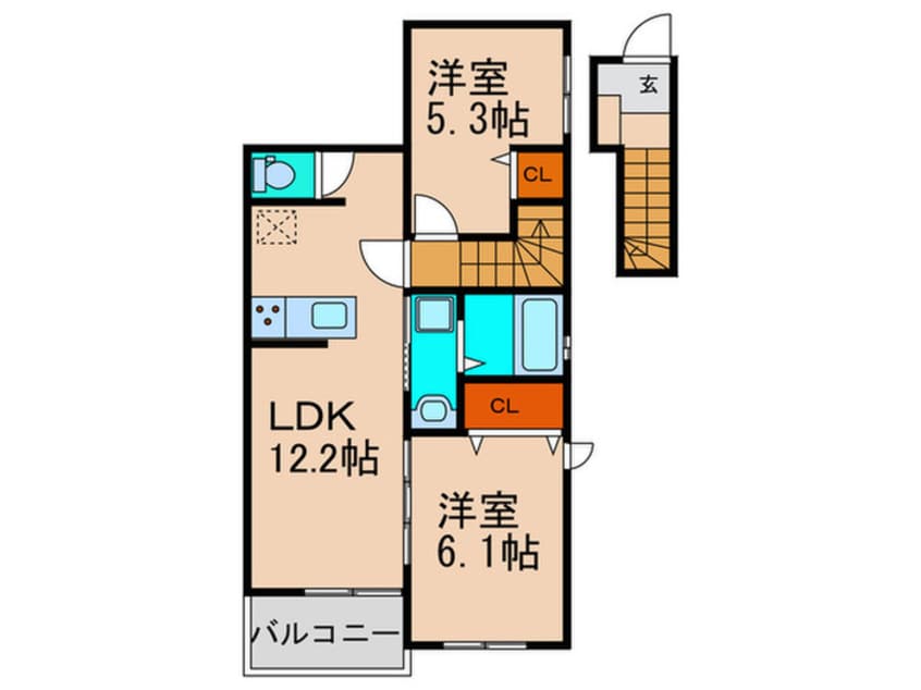 間取図 エルグランドパティオ参番館