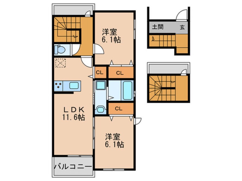 間取図 エルグランドパティオ参番館