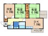グリーンリーフ 3DKの間取り