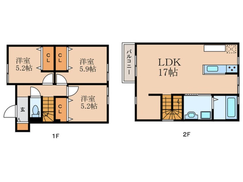 間取図 りとあみる小松町B