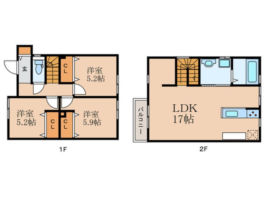 間取図 りとあみる小松町B