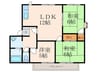 フレグランス学園台 Ｂ 3LDKの間取り