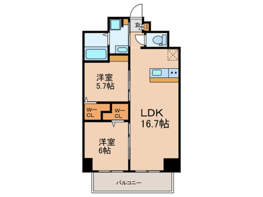 間取図 仮)東那珂2丁目新築マンション