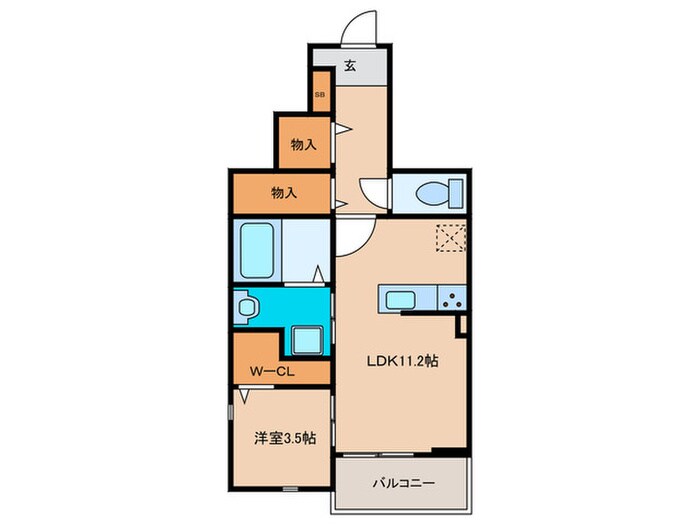 間取り図 シャロームセブン平尾