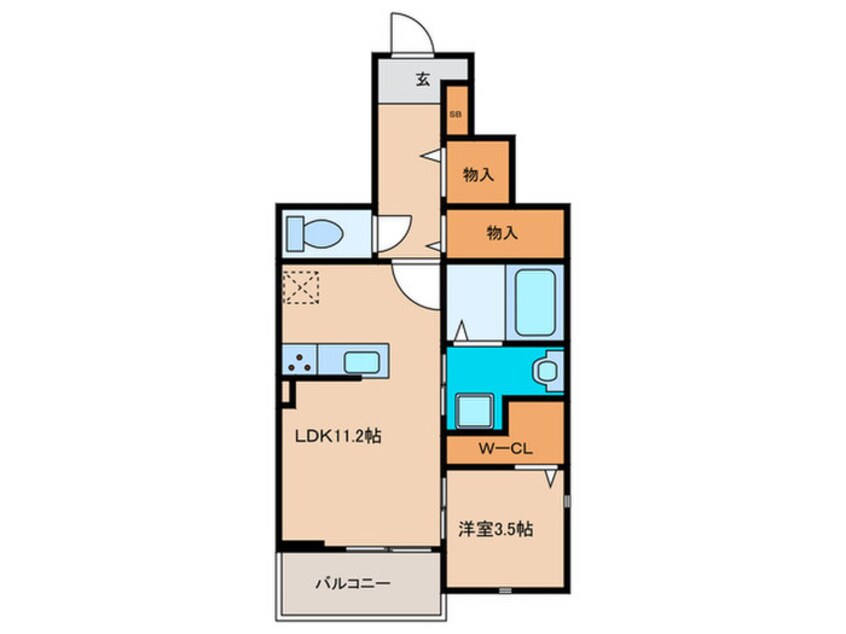 間取図 シャロームセブン平尾