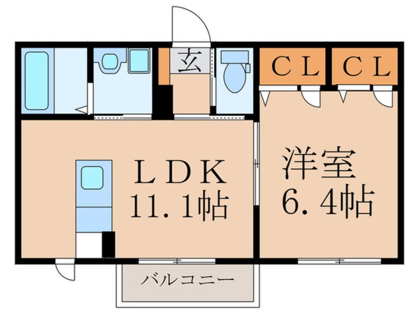 間取図 シャ－メゾン葵Ｃ棟