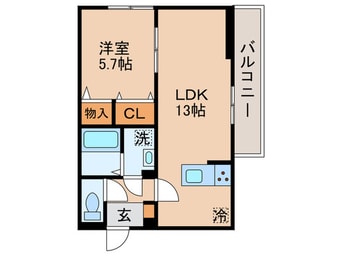 間取図 仮)D-ROOM本城東　A棟