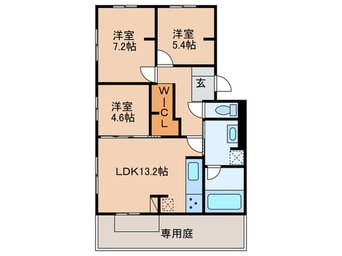 間取図 仮)D-ROOM本城東　B棟