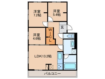 間取図 仮)D-ROOM本城東　B棟