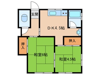間取図 あづま荘