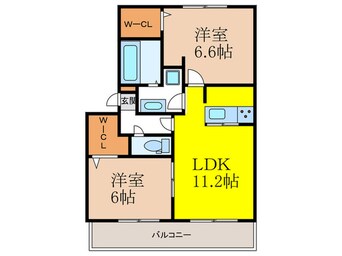 間取図 プレシボヌール弥永