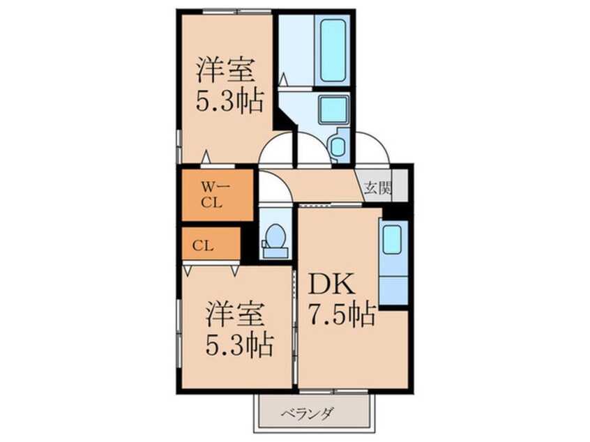 間取図 マノワールさやの杜