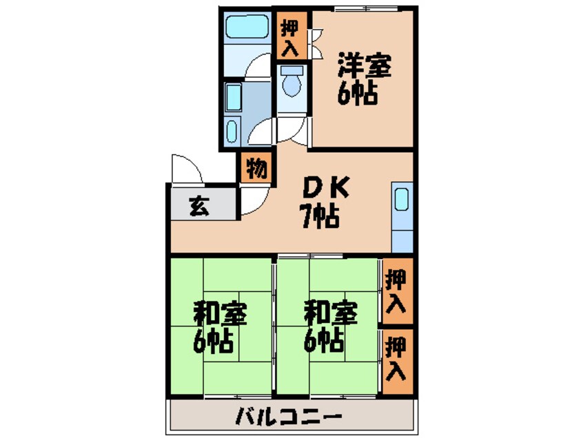 間取図 下日佐ビル