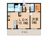 ｻﾝﾌｨｯﾄﾊｲﾂ十一号館 1LDKの間取り