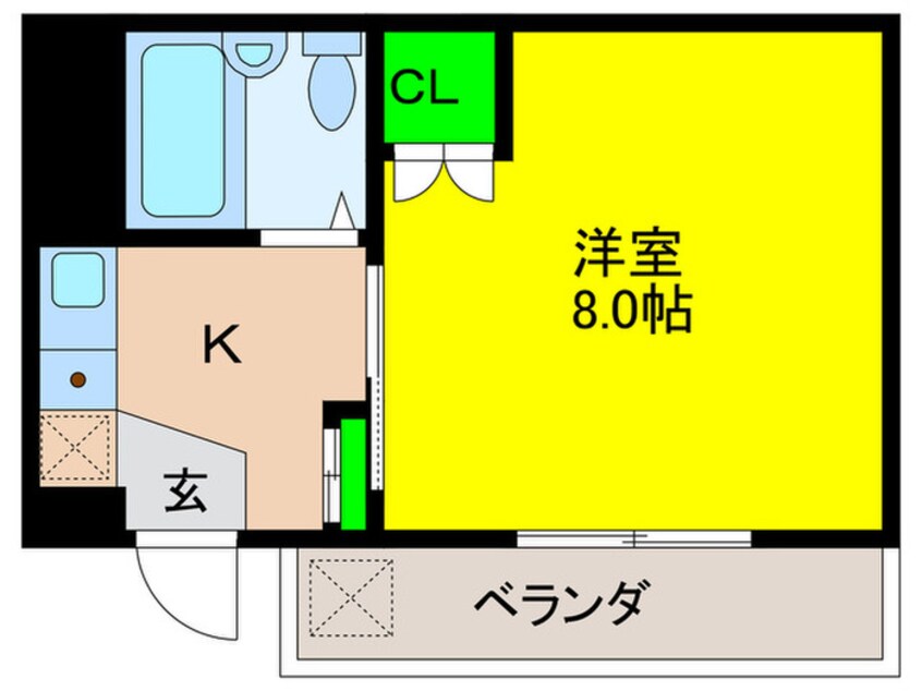 間取図 ロイヤルコート六本松