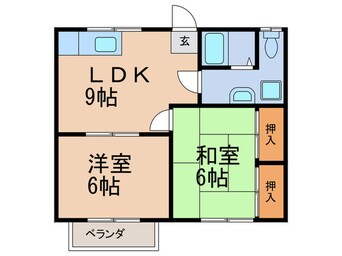 間取図 ハイツ中の原Ⅲ