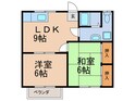 ハイツ中の原Ⅲの間取図