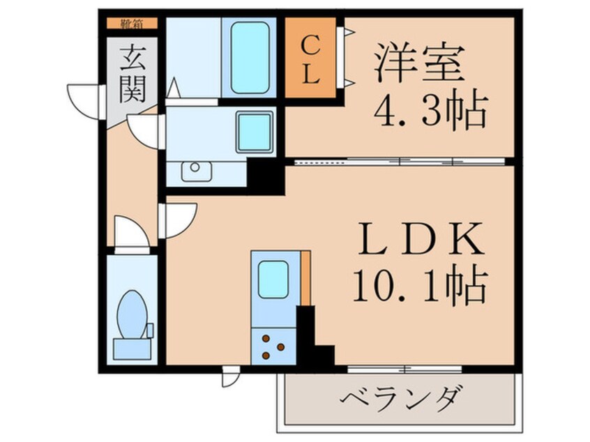 間取図 D-roomさんよう　A棟