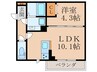 D-roomさんよう　A棟 1LDKの間取り