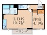 D-roomさんよう　A棟 1LDKの間取り