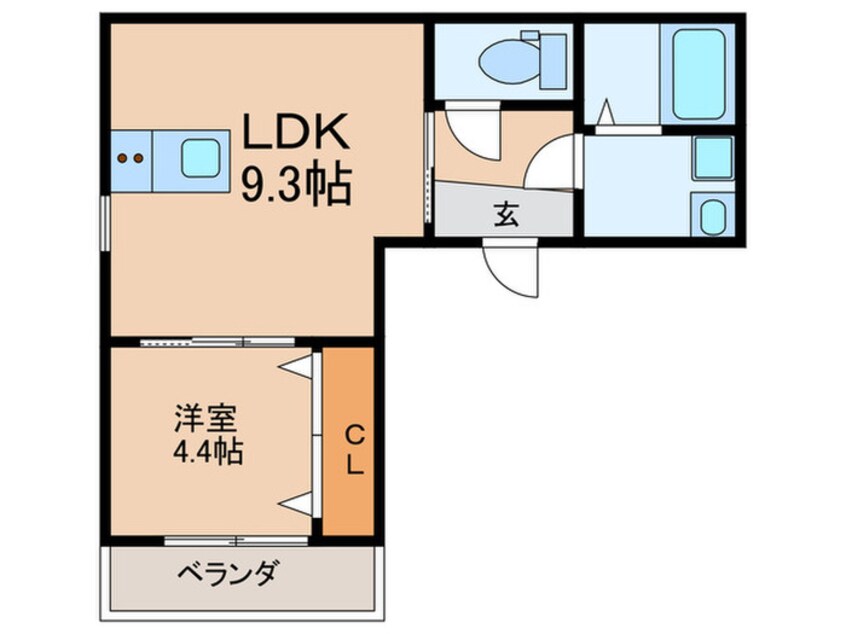 間取図 Halso　Hakataminami