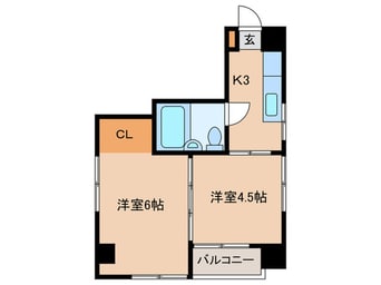 間取図 プルメリアハイツ