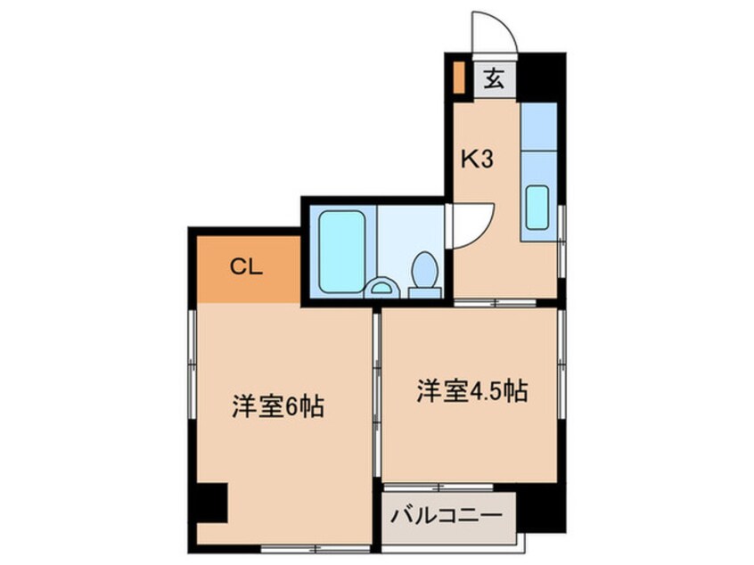 間取図 プルメリアハイツ