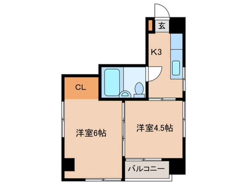 間取図 プルメリアハイツ
