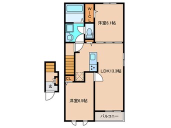 間取図 グランリヴァーｼﾞｭ宮司Ⅰ