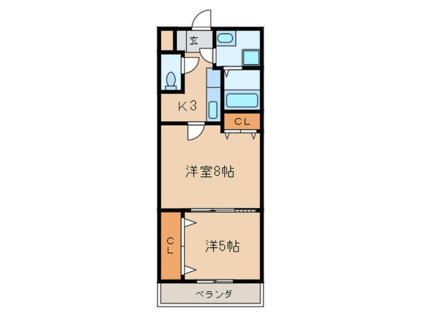 間取図 プリンセス香春口