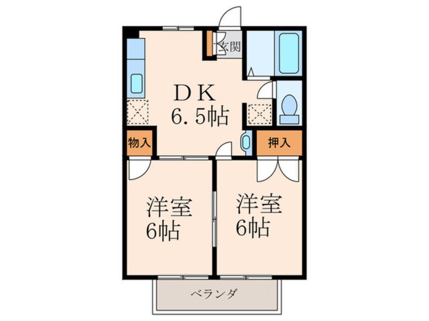 間取図 ファミールヒイラギ B