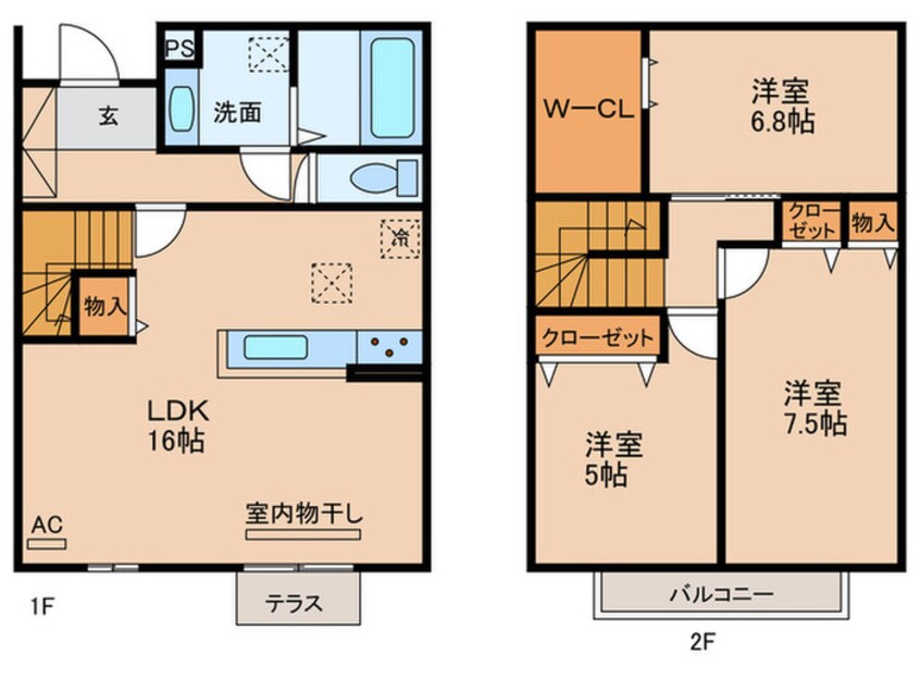 間取図 フローラ本城C棟