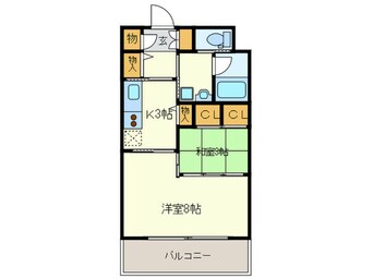 間取図 エンクレストベイ天神東(1001)